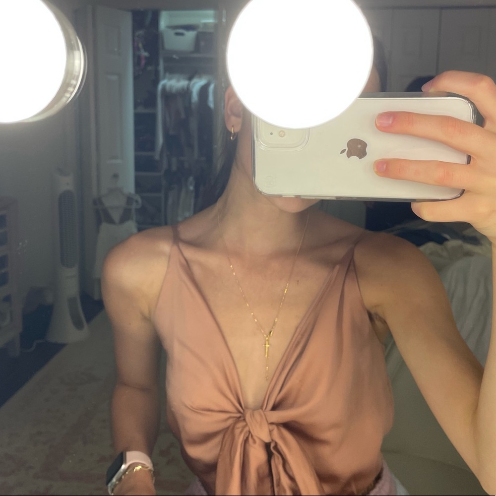 TOBI SATIN BODYSUIT